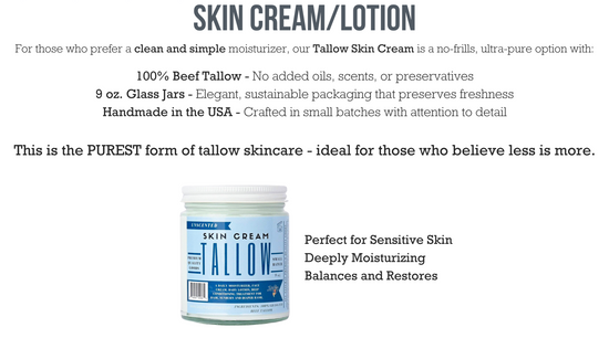 Unscented Tallow Lotion