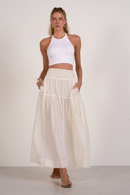 Wave Skirt Off White
