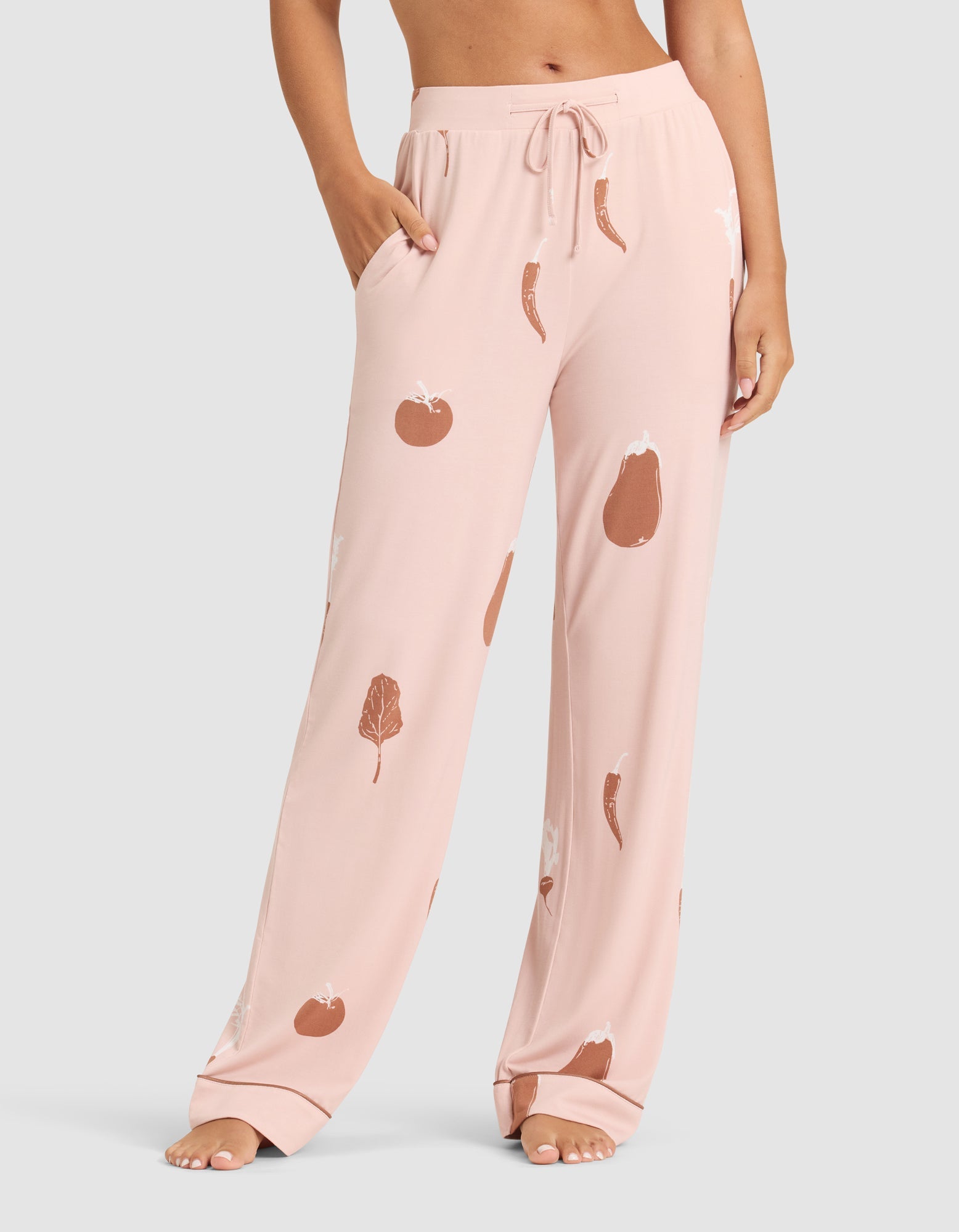 Women's Bamboo Stretch-Knit Short Sleeve & Pant Pajama Set