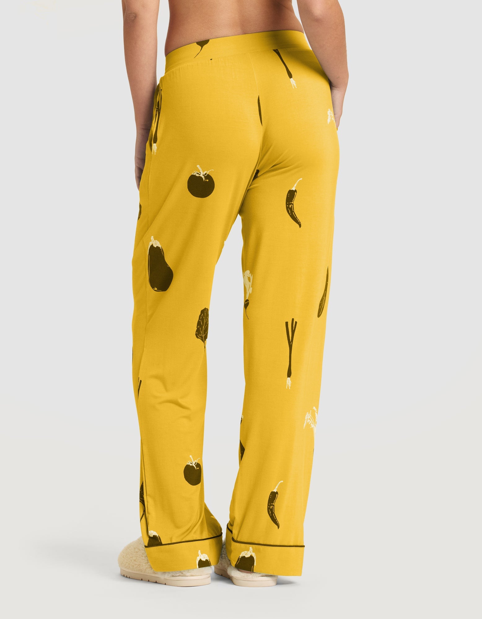 Women's Bamboo Stretch-Knit Short Sleeve & Pant Pajama Set