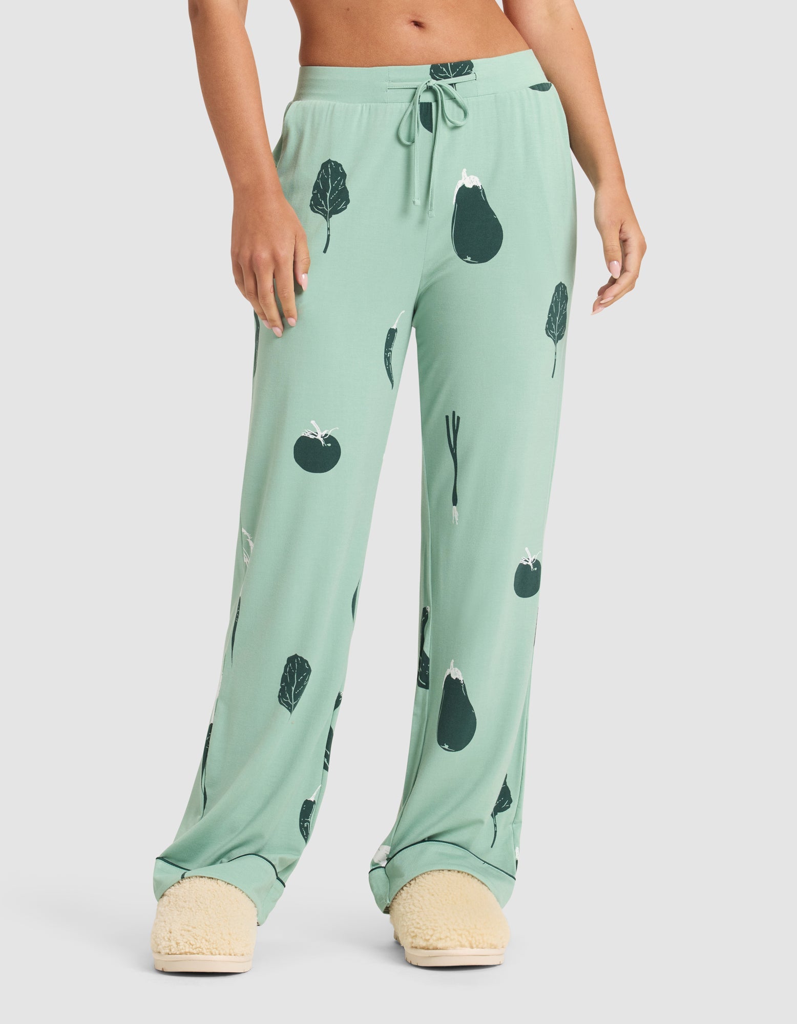 Women's Bamboo Stretch-Knit Short Sleeve & Pant Pajama Set