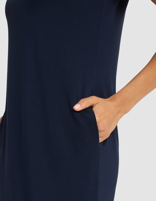 Women's Brushed Bamboo Midi Dress