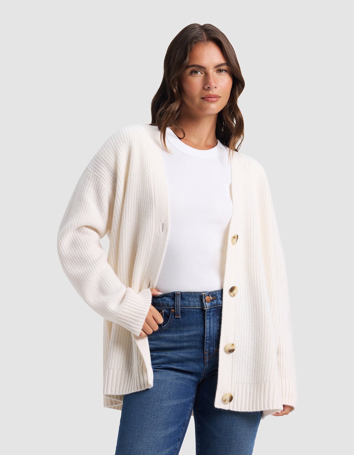 Oversized Sunday Cashmere Cardigan
