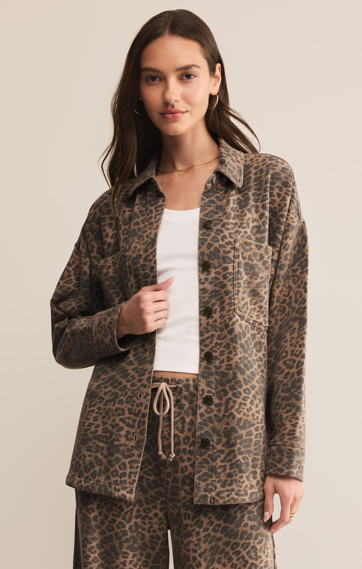 All Day Knit Leopard Jacket