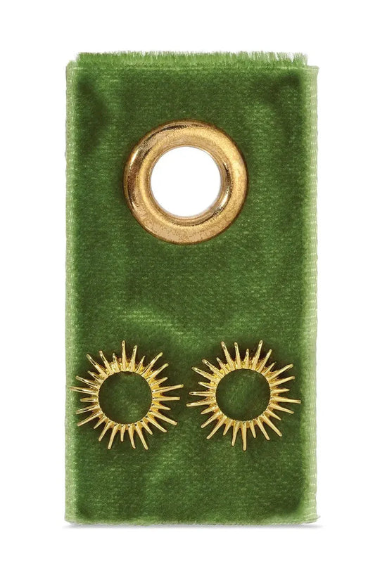 Open Sun Stud Earrings