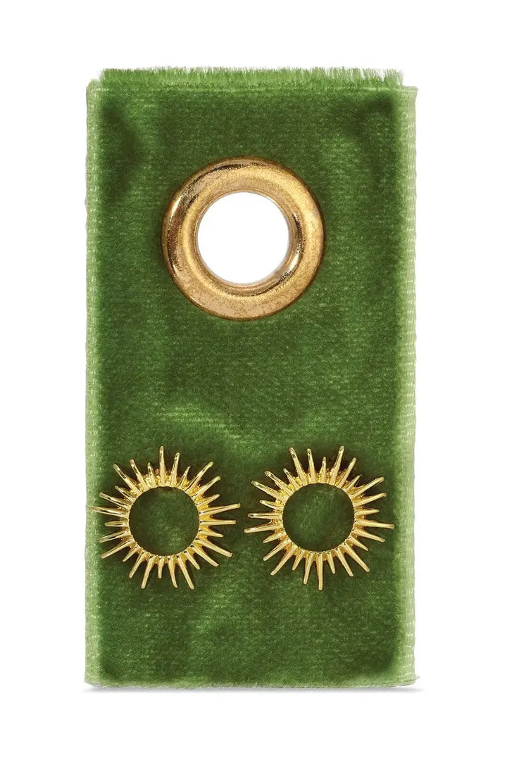 Open Sun Stud Earrings