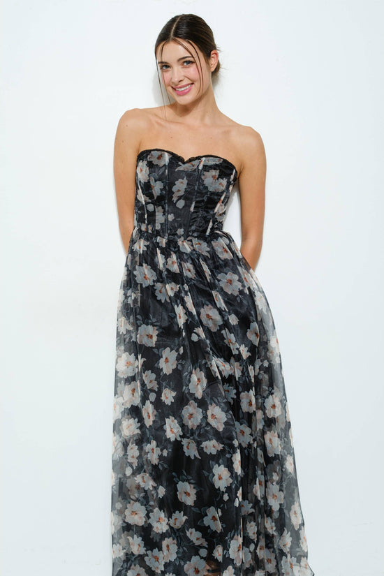 Fleur Corset Maxi Dress