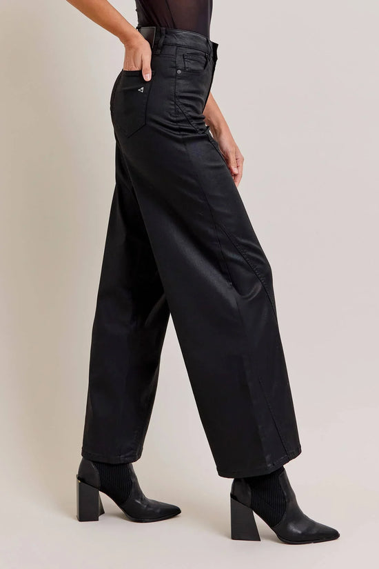 HIDDEN JEANS | NORI COATED WIDE LEG JEANS