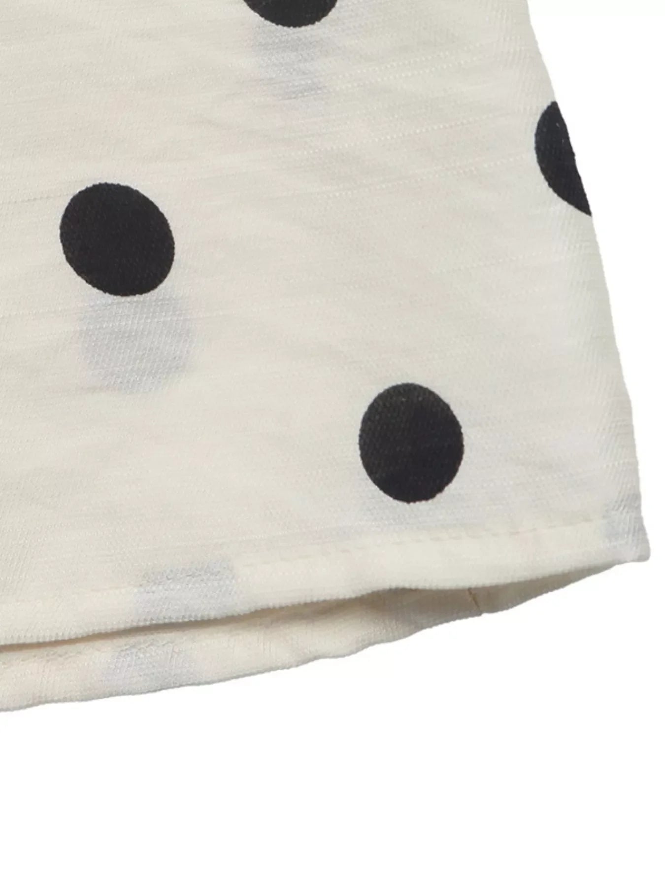 Polka Dot Button-Up Shirt