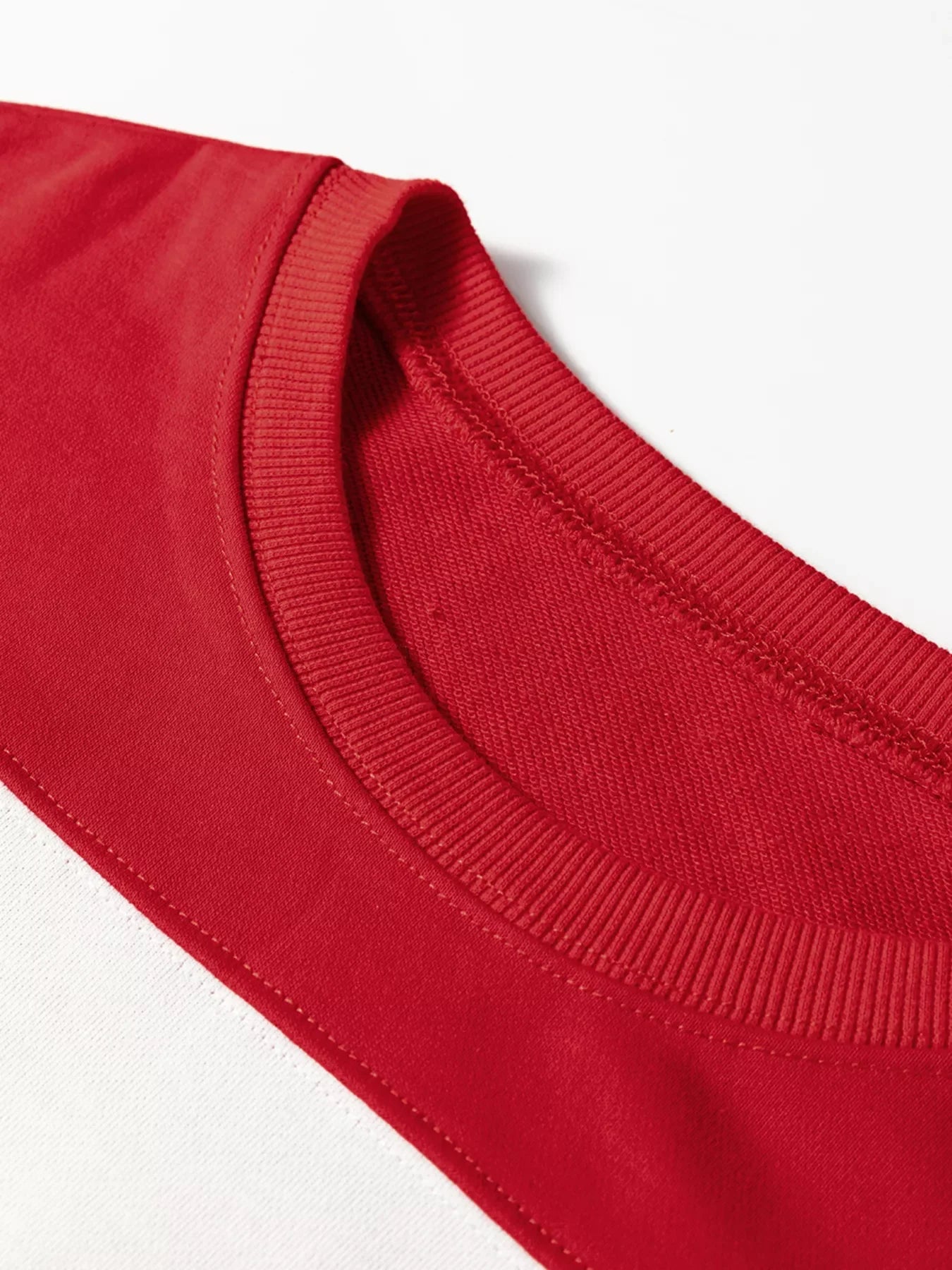 Colorblock Drop Shoulder Baggy Sweatshirt