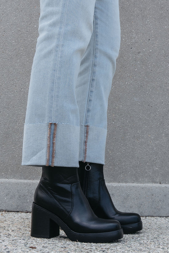 Chinese Laundry Groovy Black Heeled Ankle Boots