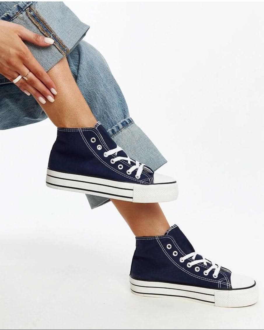 Solea Navy high-top sneakers