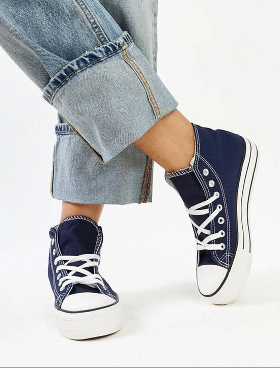 Solea Navy high-top sneakers