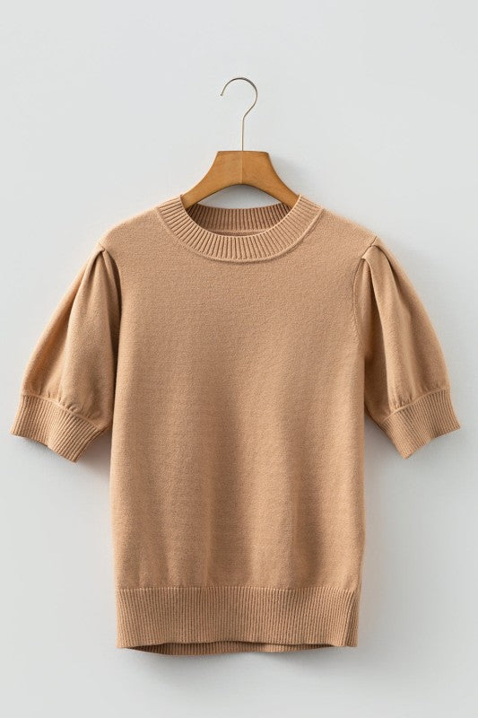 Jasmine Short Puff Sleeve Sweater