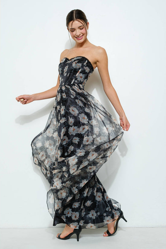 Fleur Corset Maxi Dress