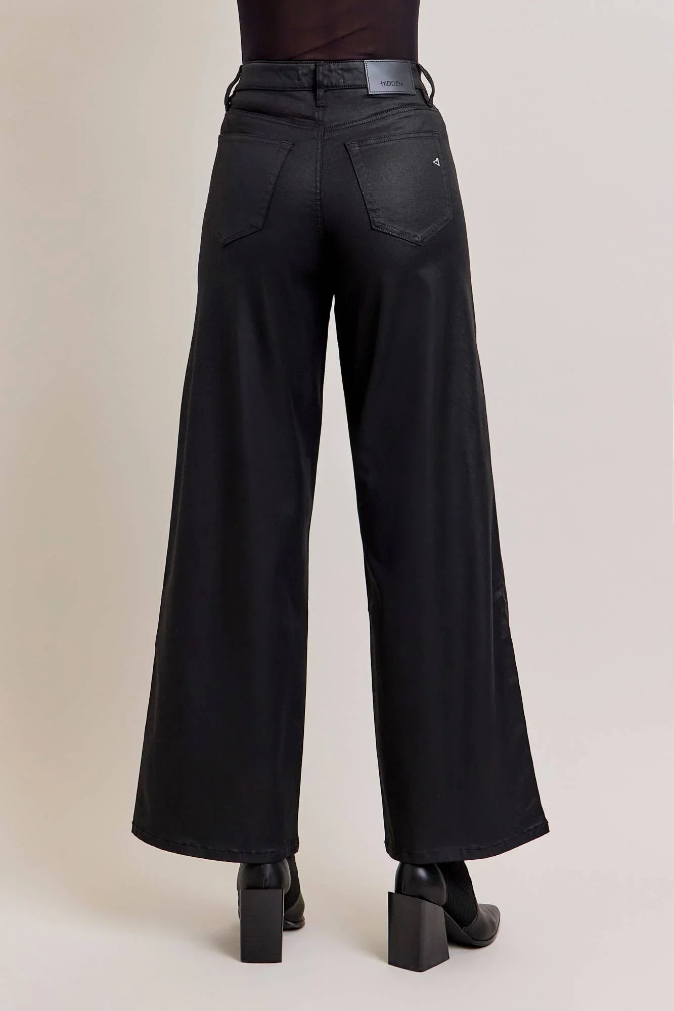 HIDDEN JEANS | NORI COATED WIDE LEG JEANS