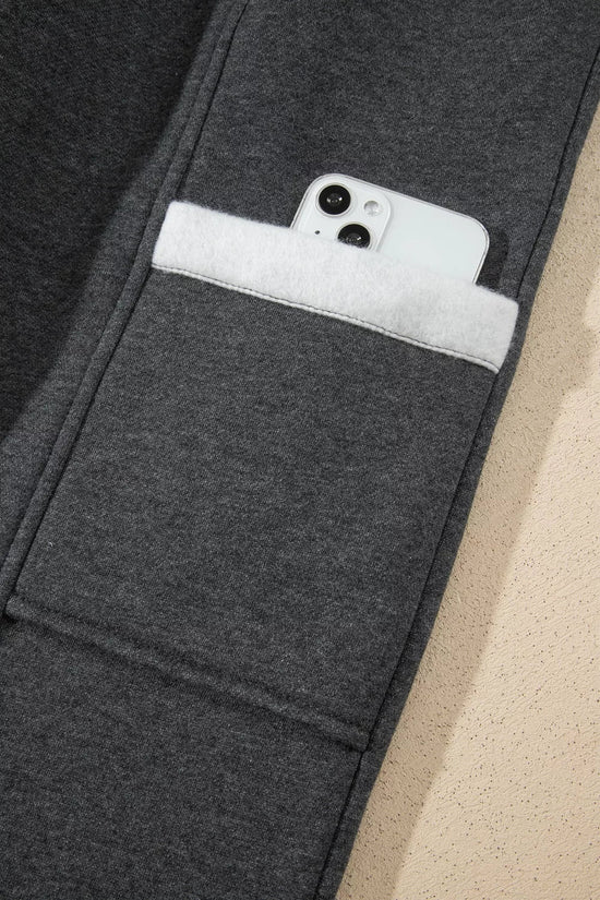 Crew Neck Long Sleeve Top and Joggers Set
