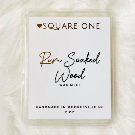 Rumsoaked Wood Wax Melts, Dark Rum Oak, 2oz