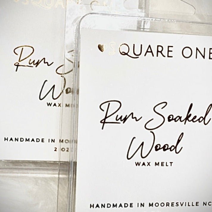 Rumsoaked Wood Wax Melts, Dark Rum Oak, 2oz