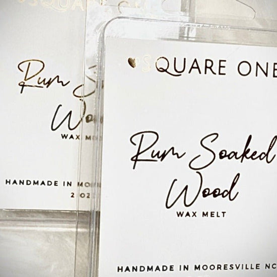 Rumsoaked Wood Wax Melts, Dark Rum Oak, 2oz