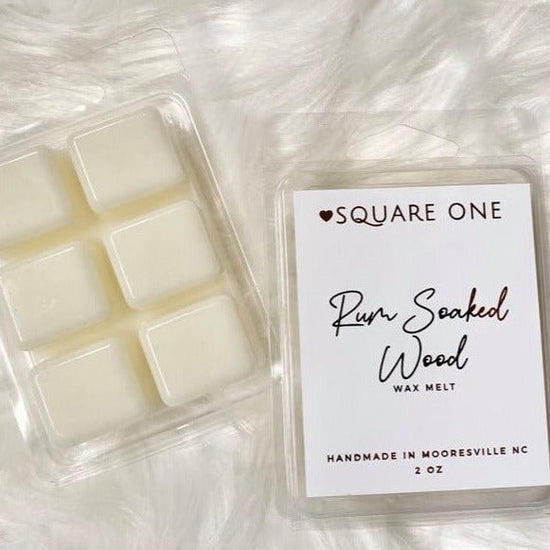 Rumsoaked Wood Wax Melts, Dark Rum Oak, 2oz