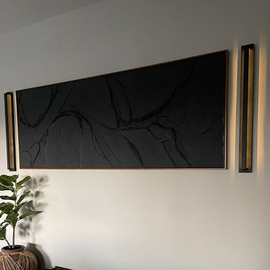 Industrial Battery Operated Wall Sconces, Set of Two