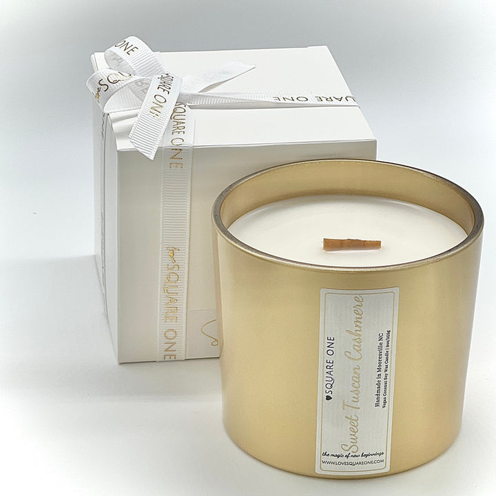 Sweet Tuscan Cashmere Candle, Soft Vanilla Amber, 9 oz