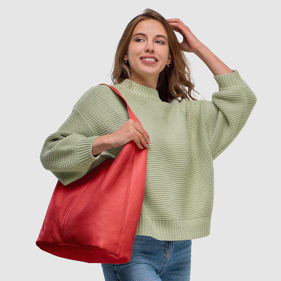 Calf Leather Hobo Bag