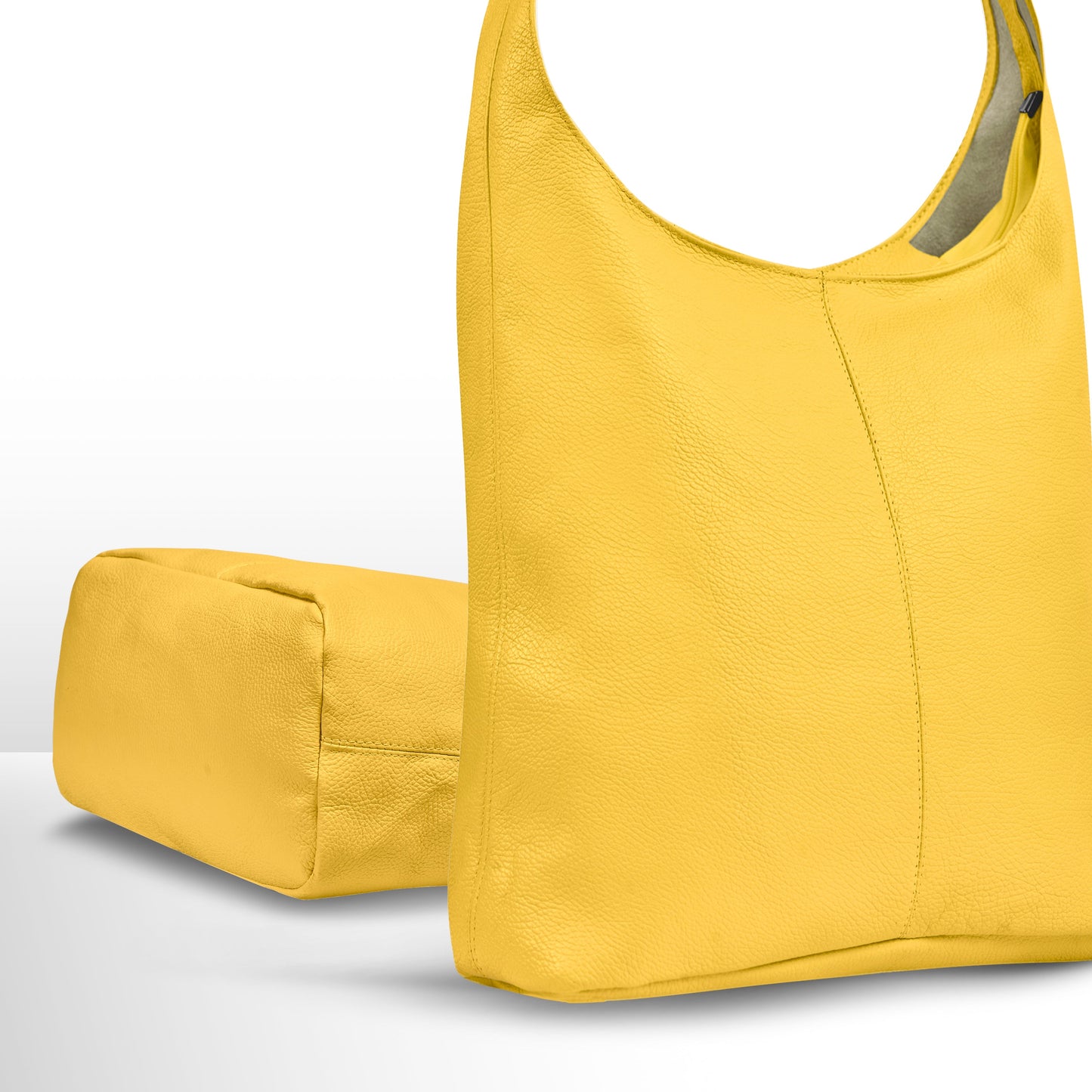 Calf Leather Hobo Bag