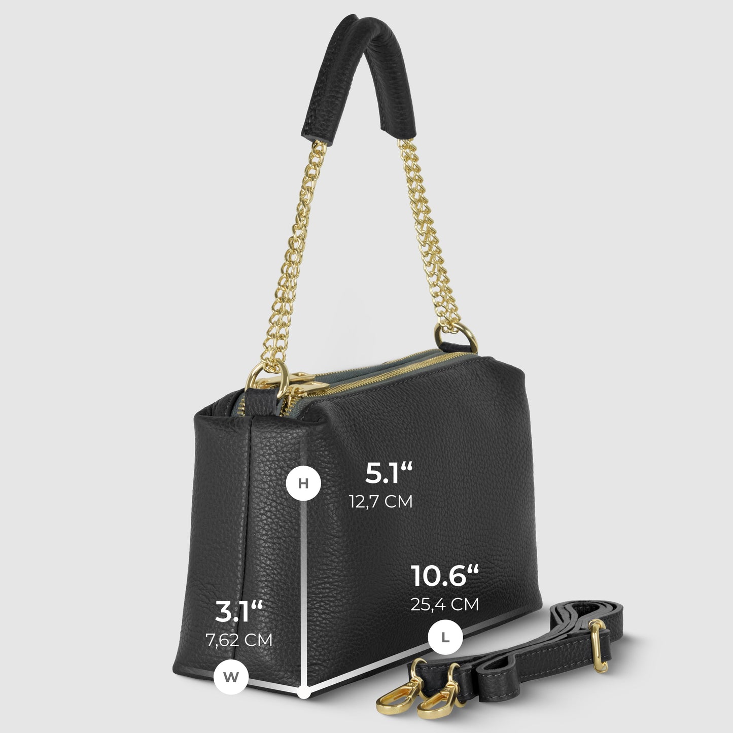 Calf Leather Crossbody Bag
