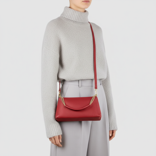 Calf Leather Crossbody Bag