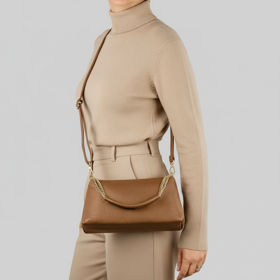 Calf Leather Crossbody Bag