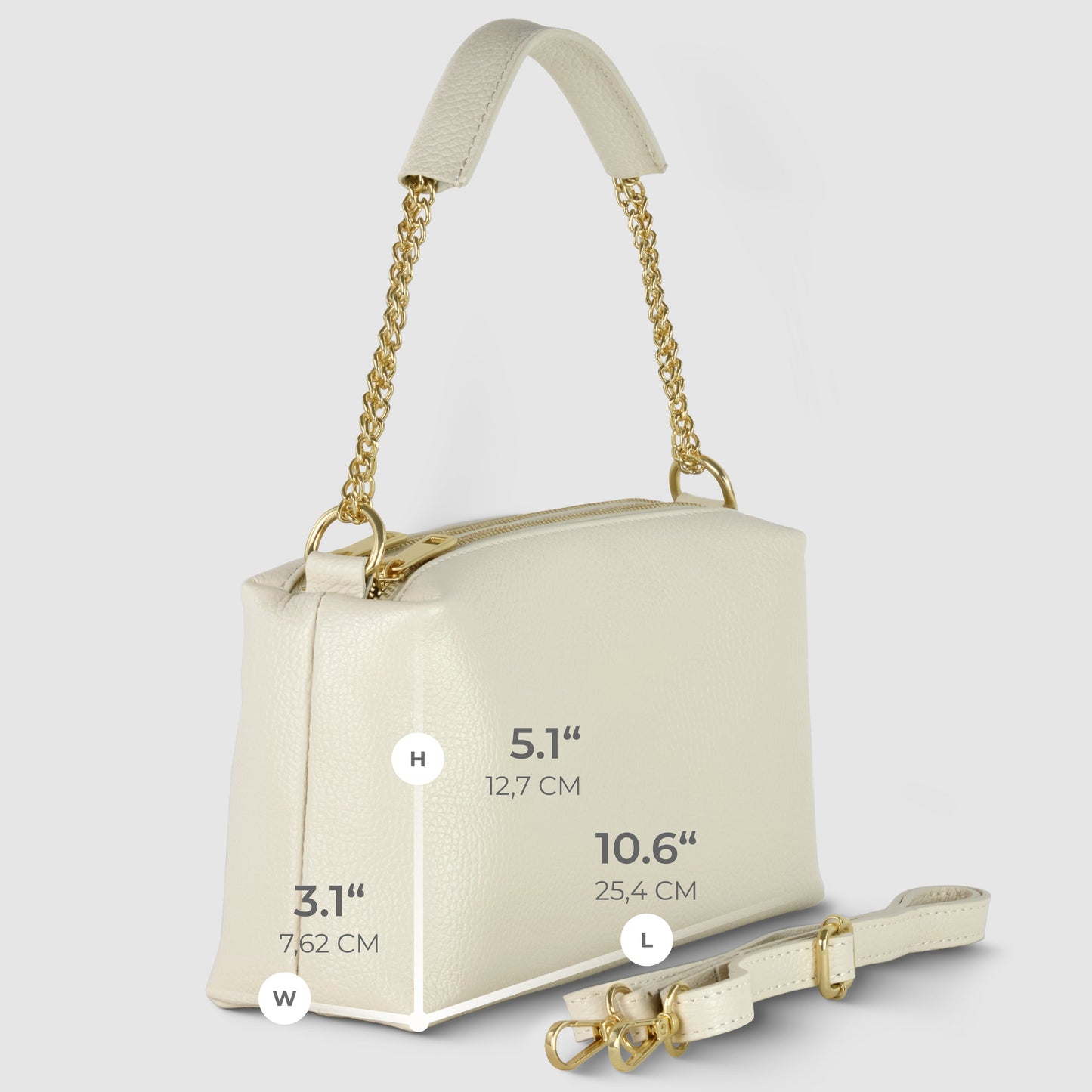 Calf Leather Crossbody Bag