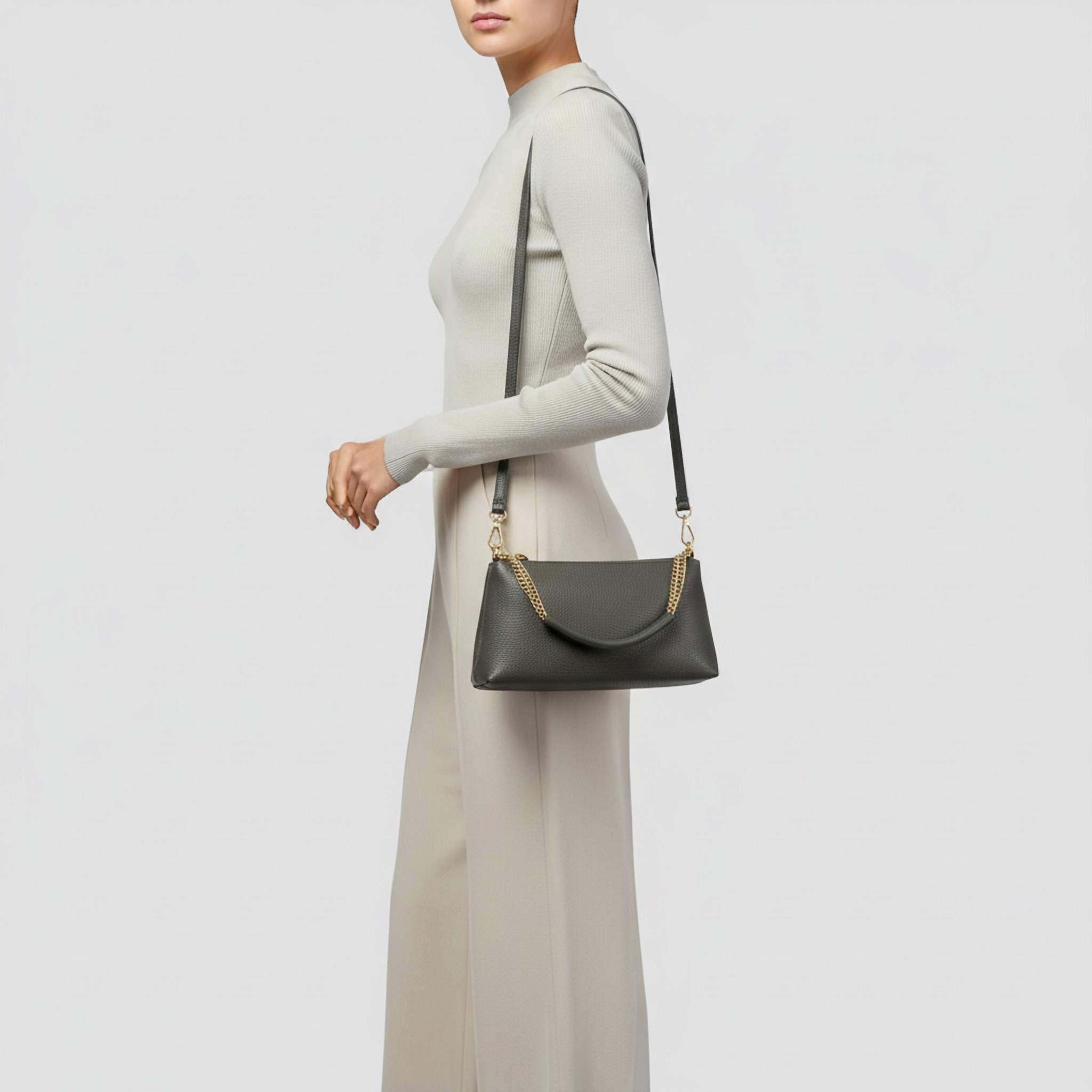 Calf Leather Crossbody Bag
