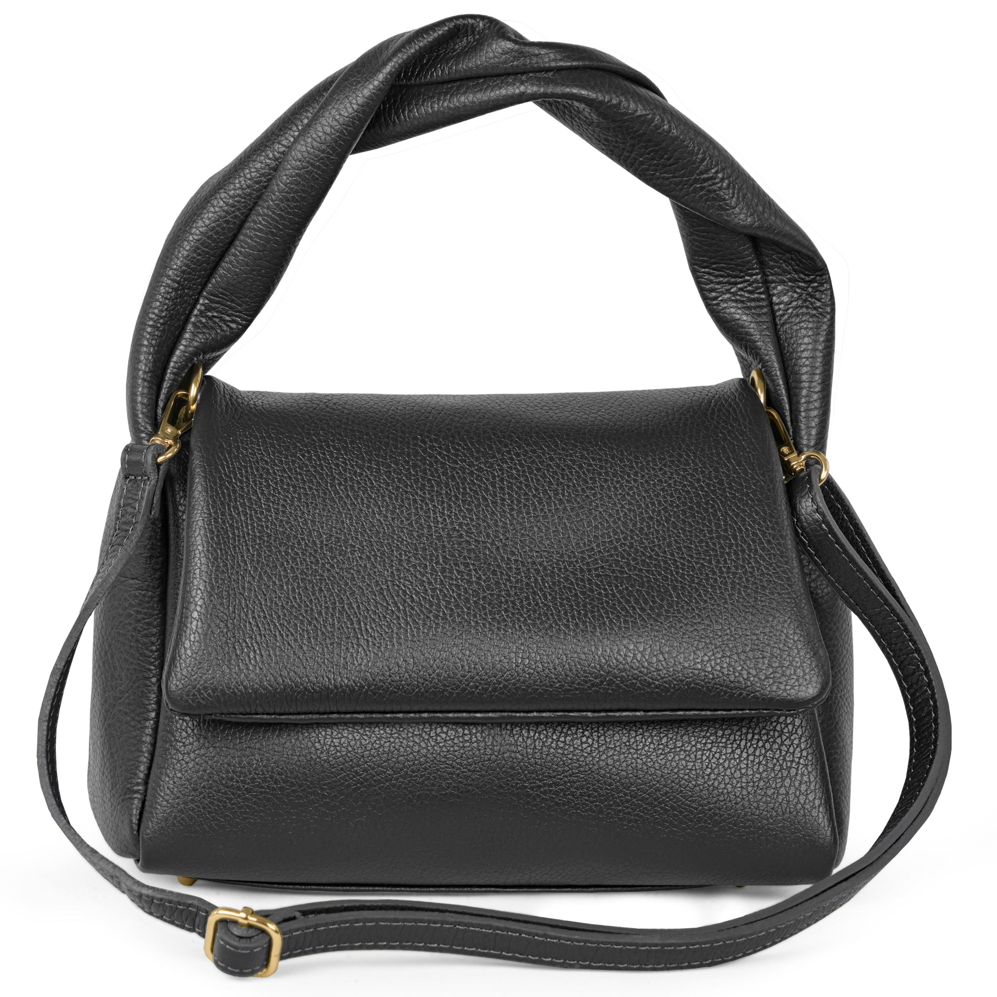 Calf Leather Top-Handle Bag