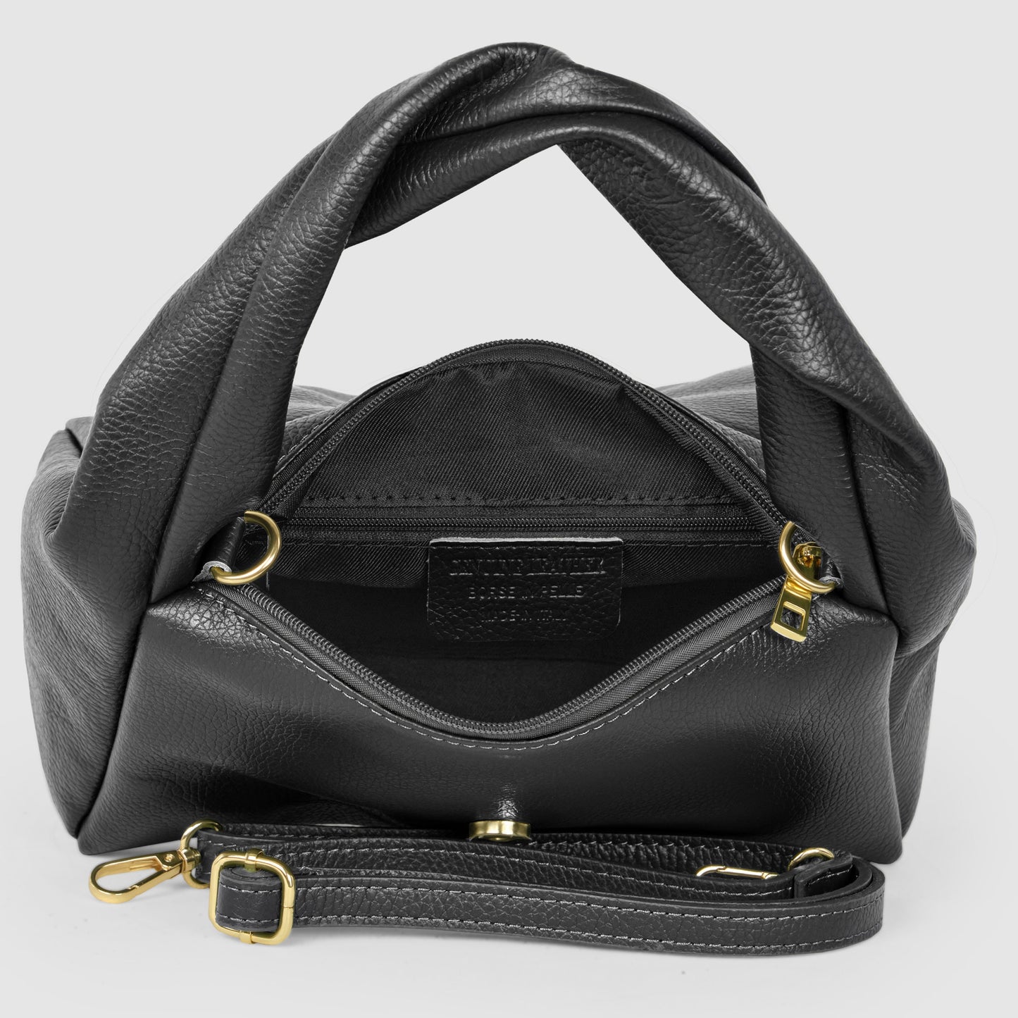 Calf Leather Top-Handle Bag
