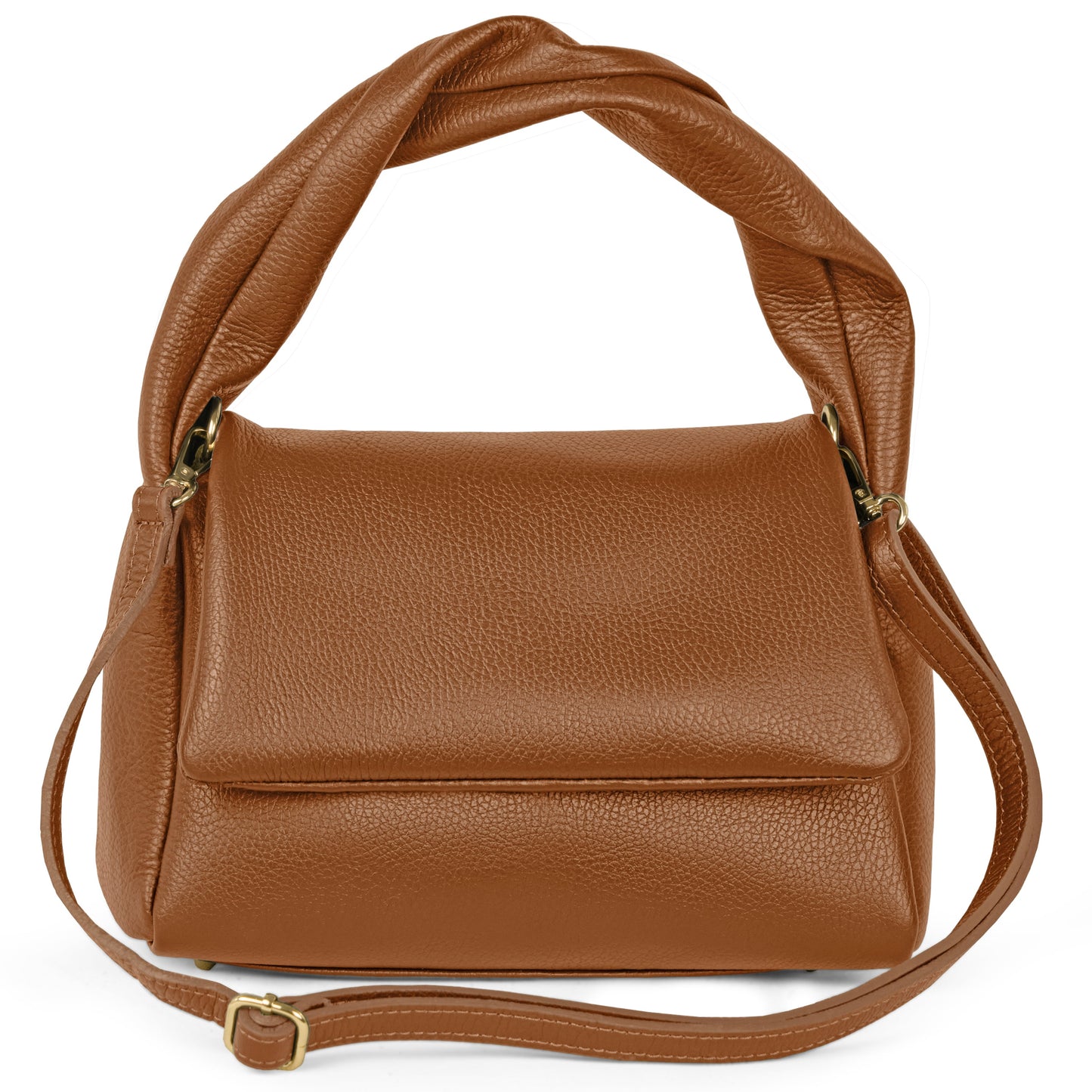 Calf Leather Top-Handle Bag
