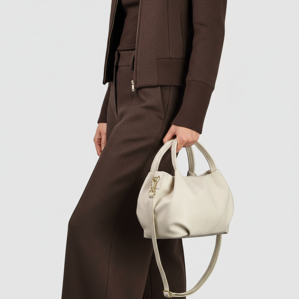 Calf Leather Top-Handle Bag