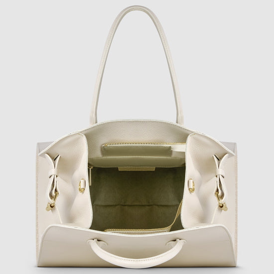 Italian Genuine Calf Leather Top-Handle Bag 413912