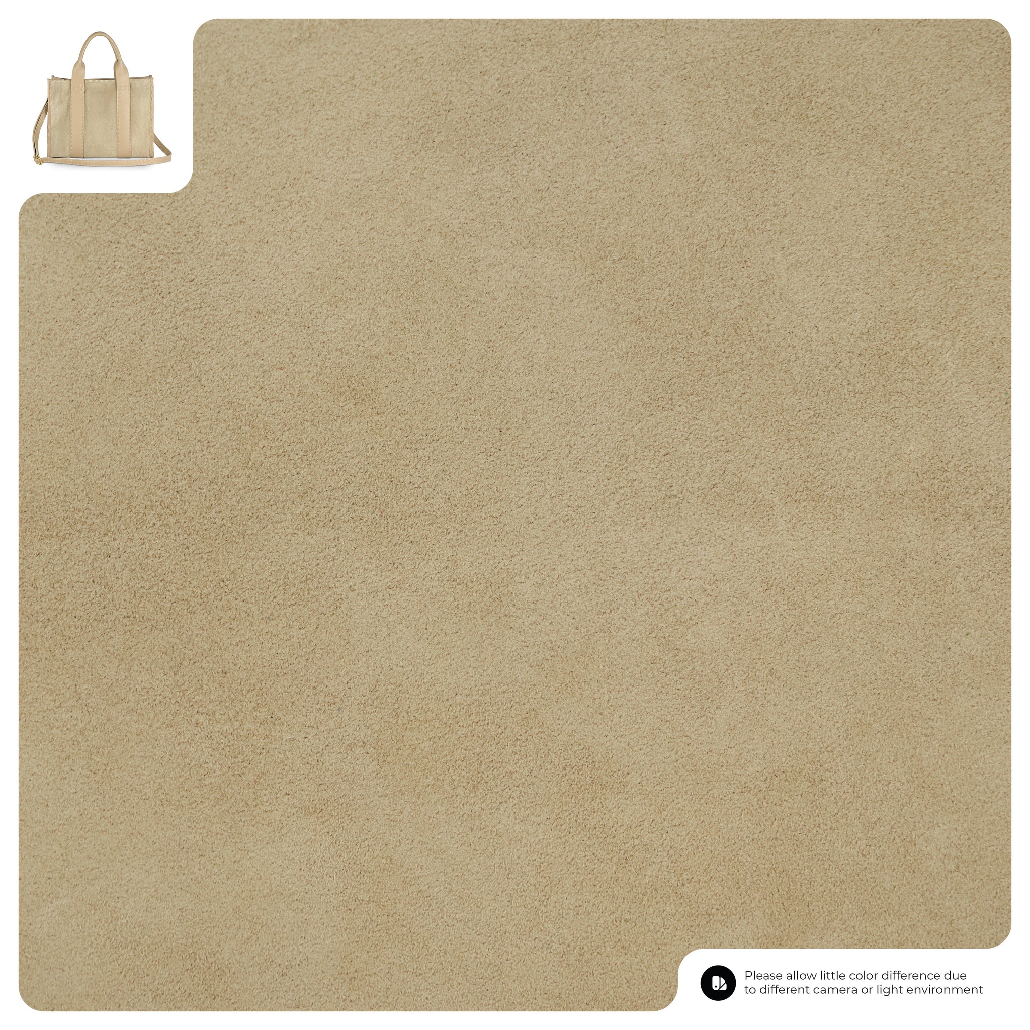 Suede Leather Tote Bag