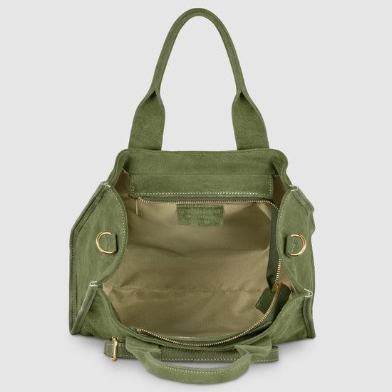 Suede Leather Tote Bag