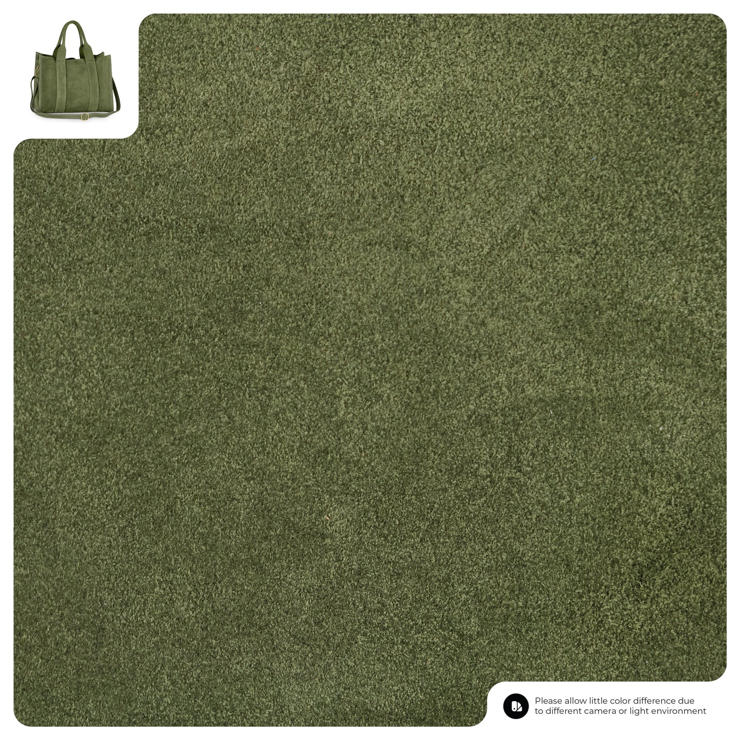 Suede Leather Tote Bag