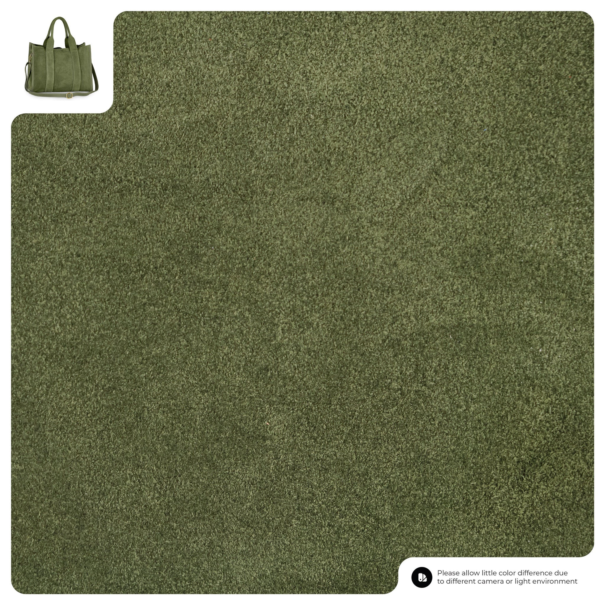 Suede Leather Tote Bag