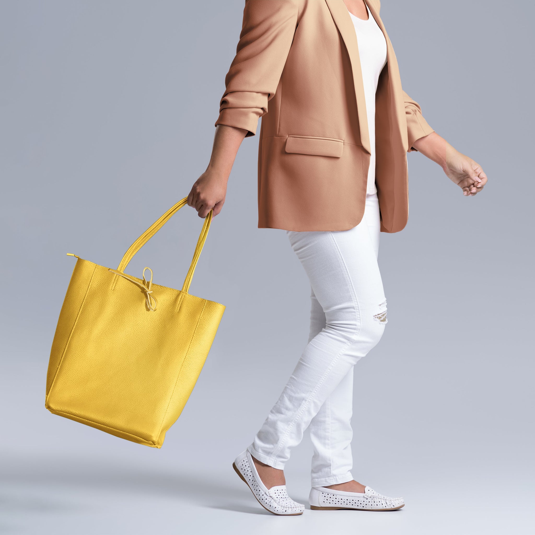 Calf Leather Tote Bag