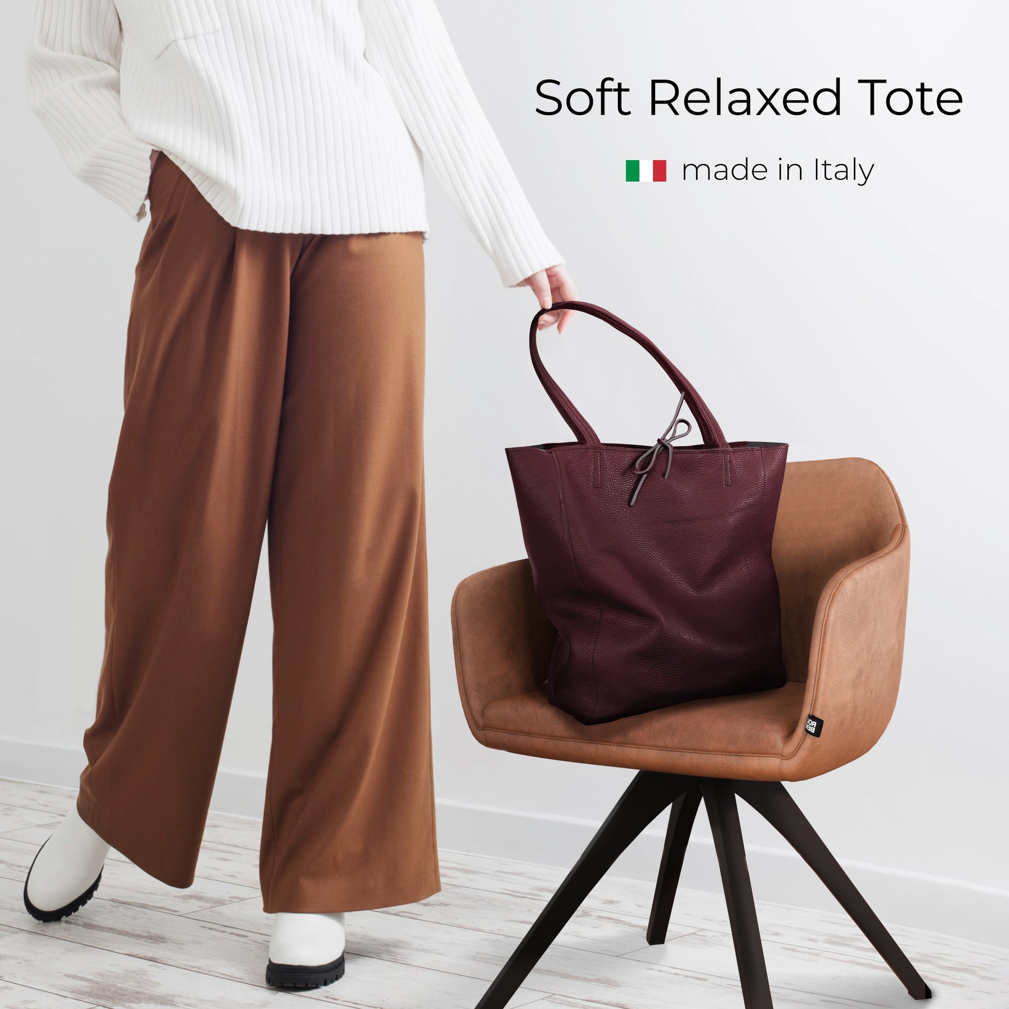 Calf Leather Tote Bag