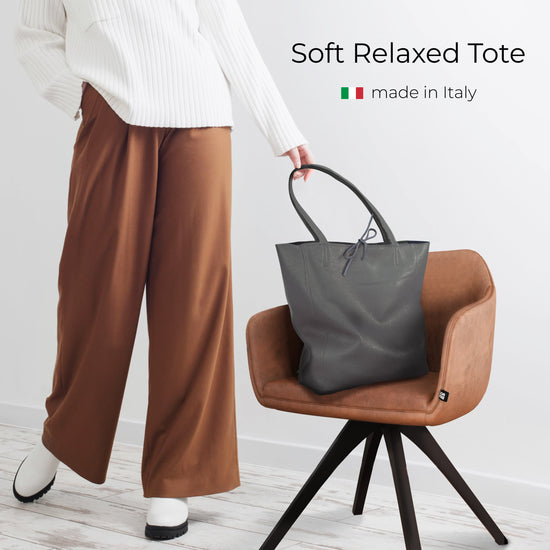 Calf Leather Tote Bag