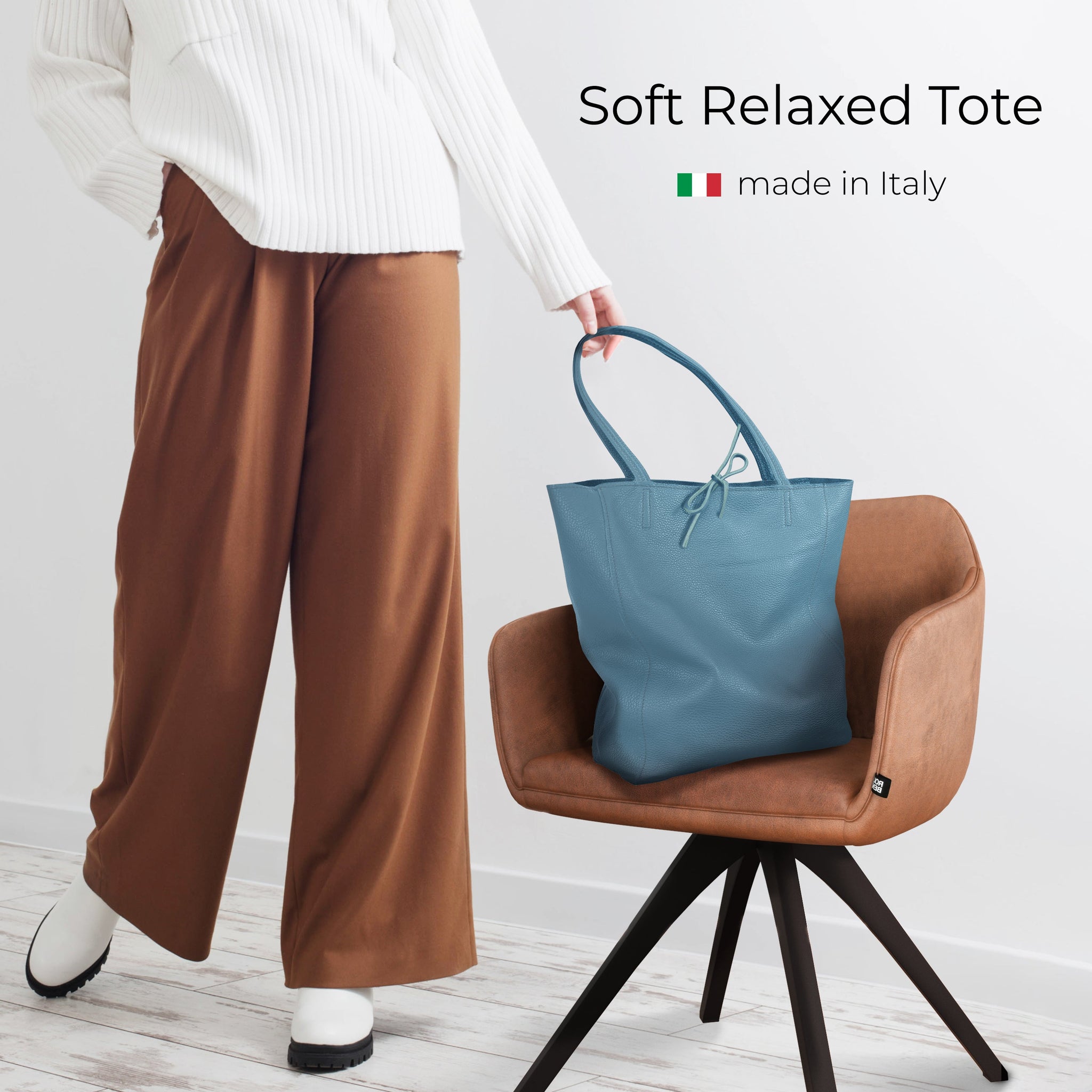 Calf Leather Tote Bag