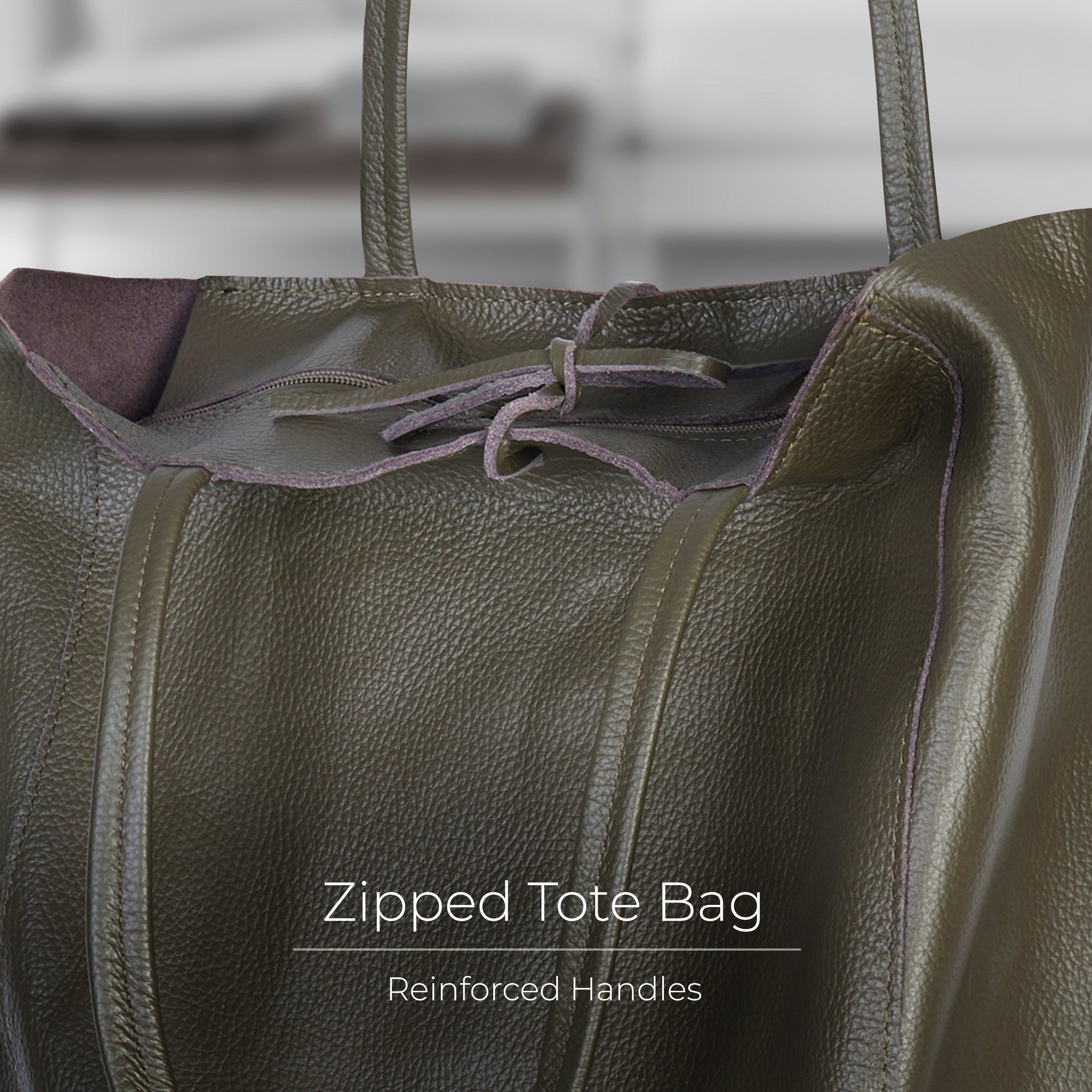 Calf Leather Tote Bag