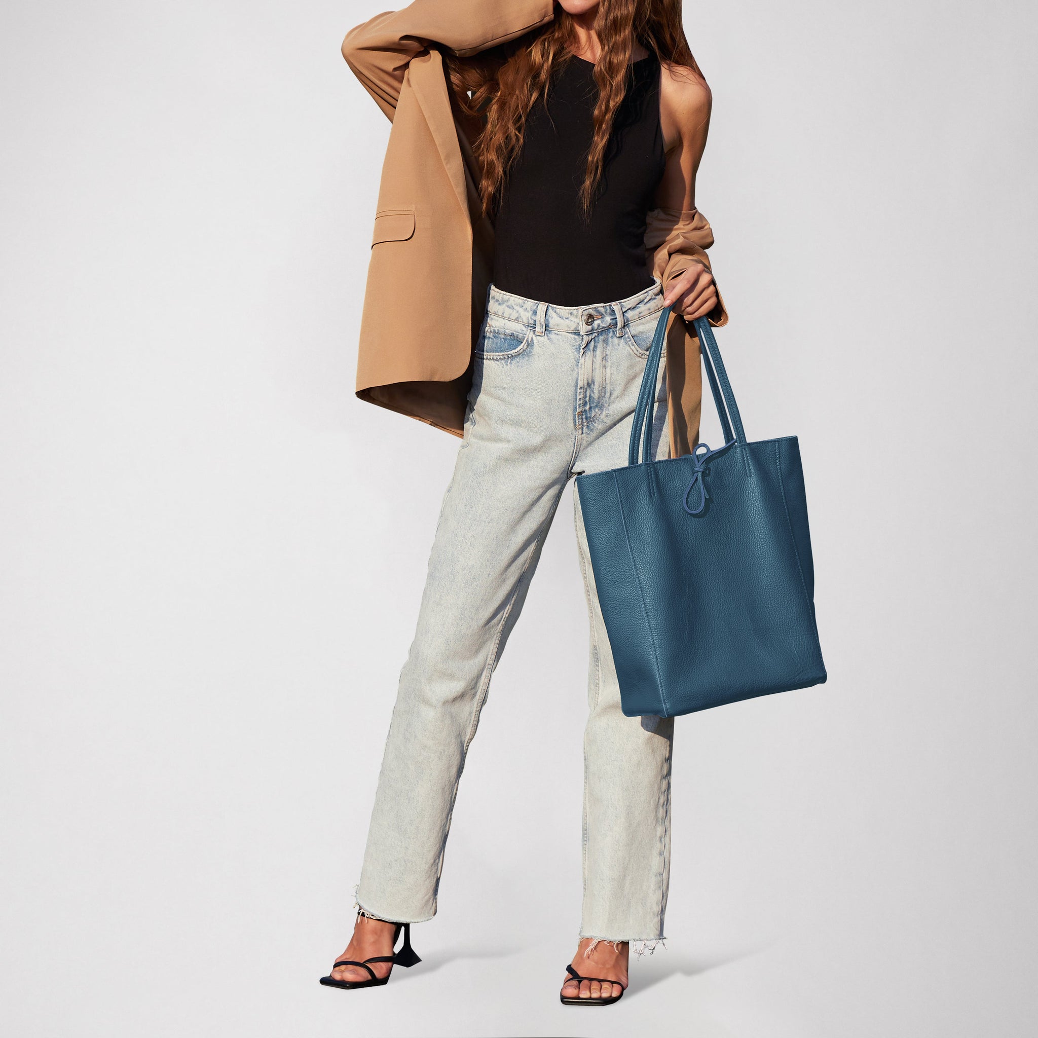 Calf Leather Tote Bag