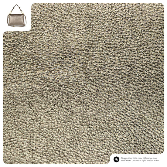 Metallic Calf Leather Shoulder Bag